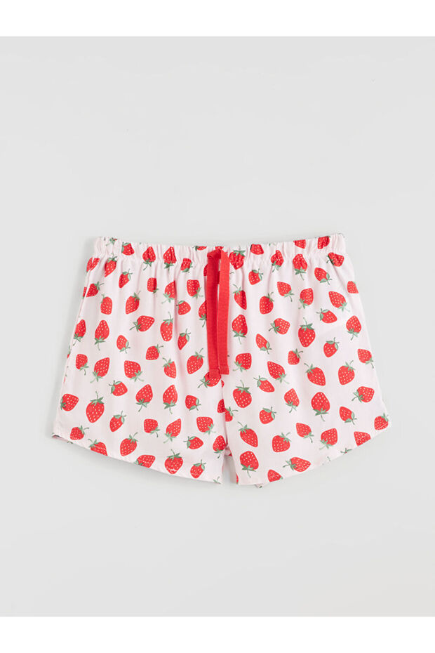UZG Store'dan Stilinizi Oluşturun | Gömlek Yaka Kadın Şortlu Pijama Takımı - 4