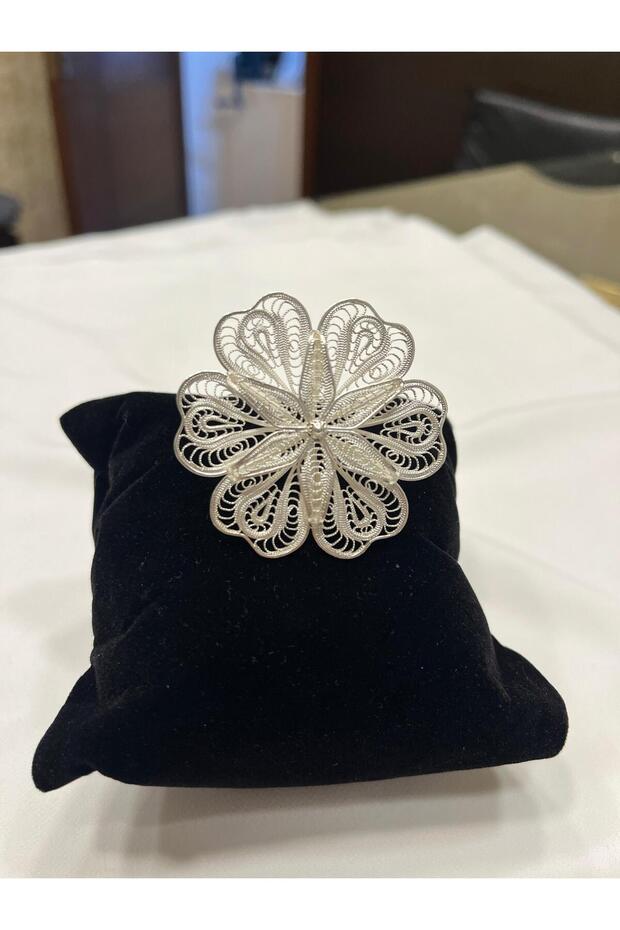 Gümüş Telkari Broş - 2