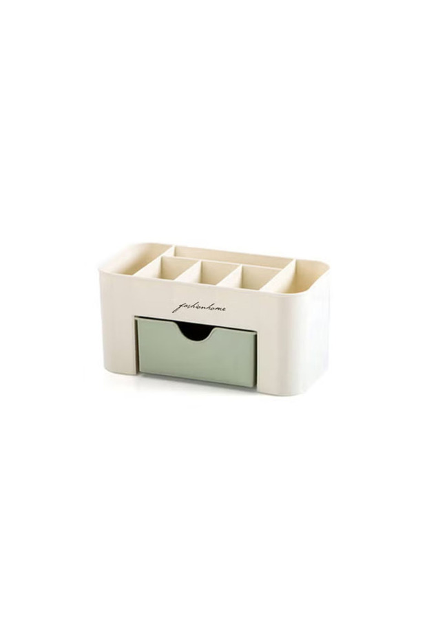 Cosmetics Plastic Storage Drawer Makeup Organizer Box Pale Green