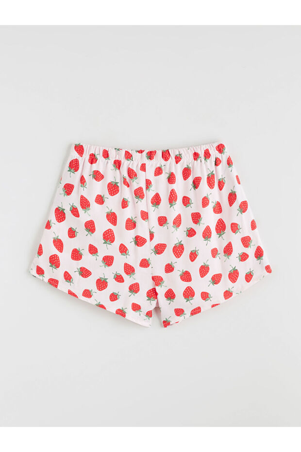 UZG Store'dan Stilinizi Oluşturun | Gömlek Yaka Kadın Şortlu Pijama Takımı - 5
