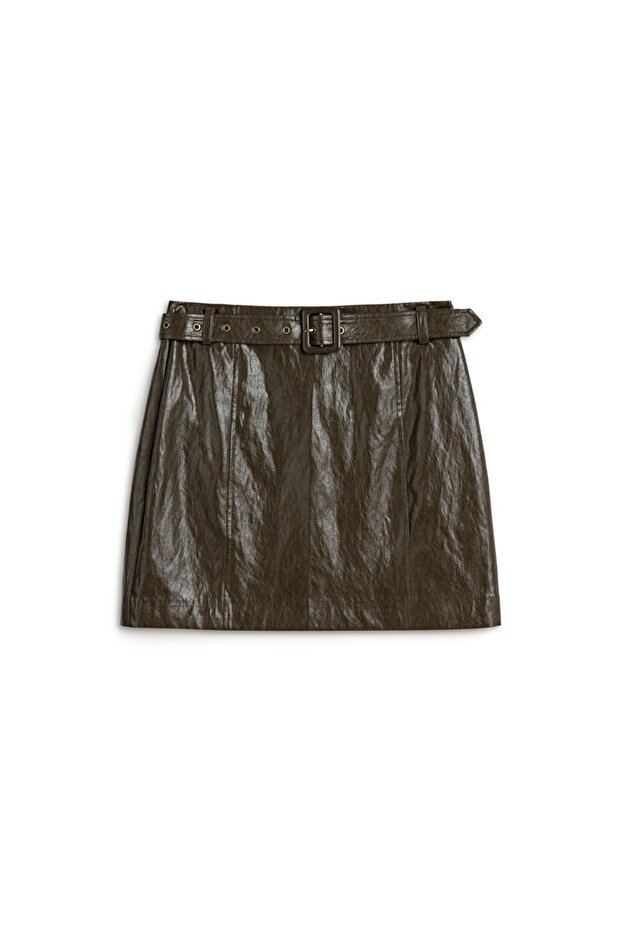 KEMERLİ MİNİ ETEK - 3