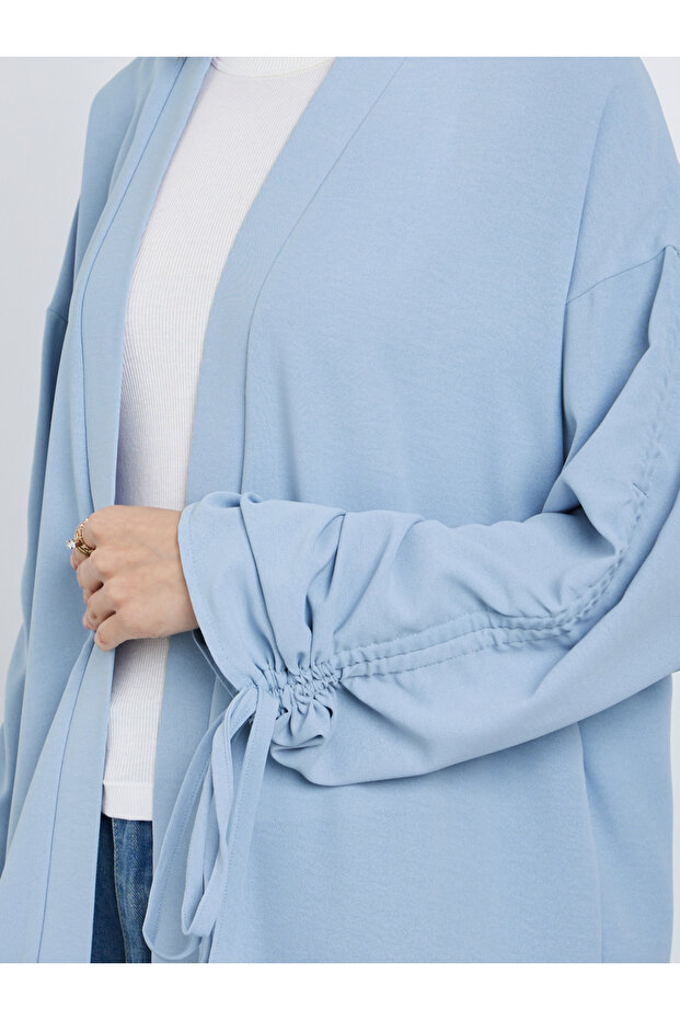 كيمونو مفتوح من الأمام بأكمام مكشكشة - 3