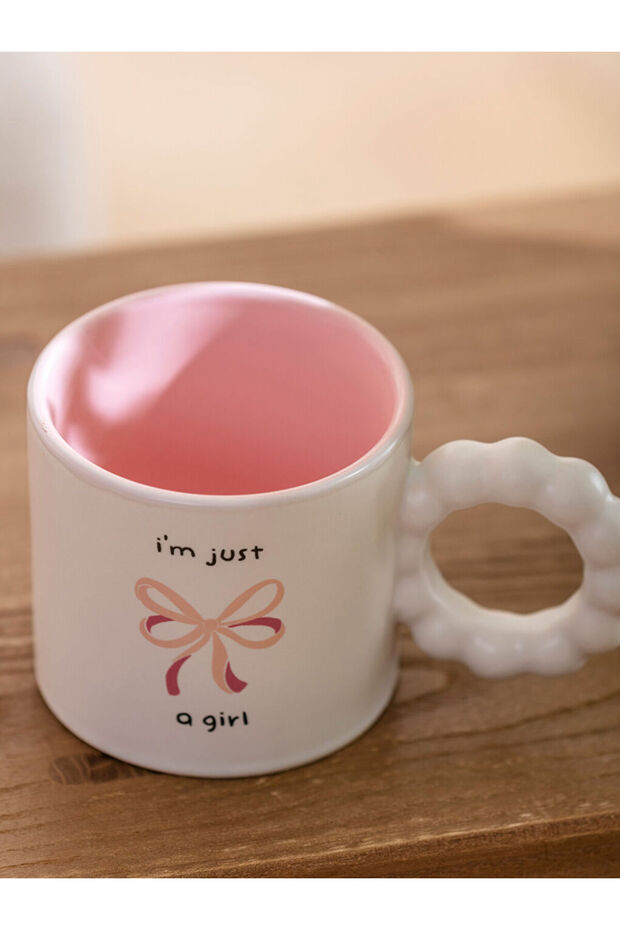 Create Your Style from Uzg Store |   Bow Printed Porcelain Mug 260 ml - 4