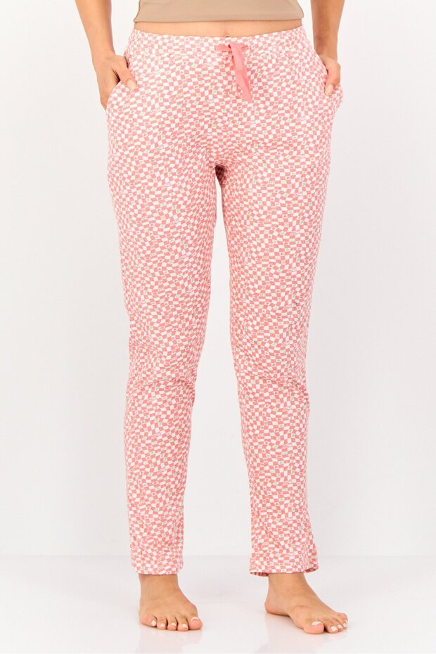Women Allover Print Sleepwear Bottom, Multicolor