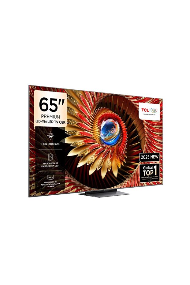 65C8K 65inc 164 cm QD Miniled 4K UHD Google TV,Uydu Alıcılı - 2