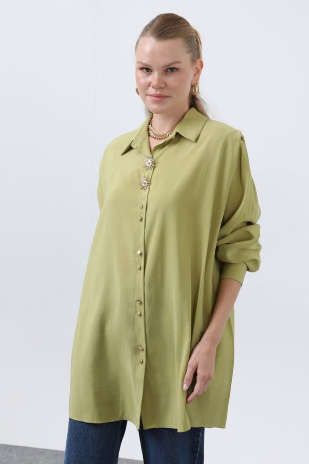 Gold Düğmeli Tunik - 1