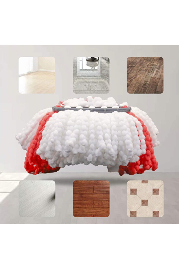 Set of 3 refills, compatible with the Easy Wring/ Turbo/ Ultraspin rotary mop - 8