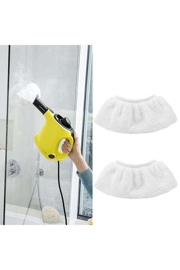 Set of 4 cloths/pads 2 x EasyFix hand nozzle and 2 x floor nozzle compatible with Karcher SC1 SC2 SC3 SC4 SC5 - 7