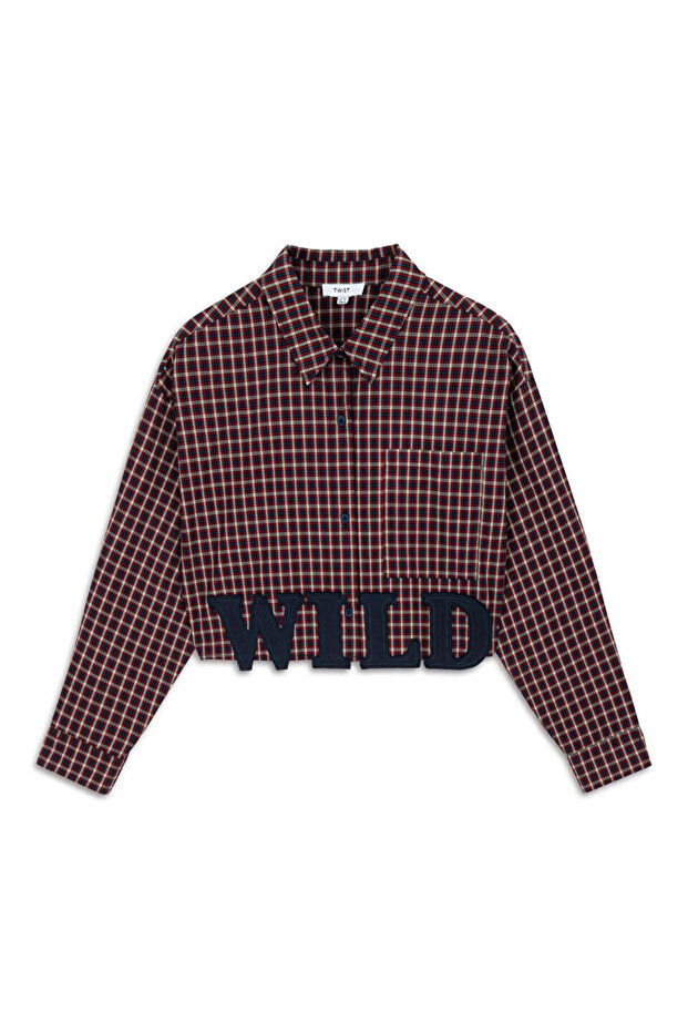 PATCH'Lİ EKOSE DESEN GÖMLEK - 3