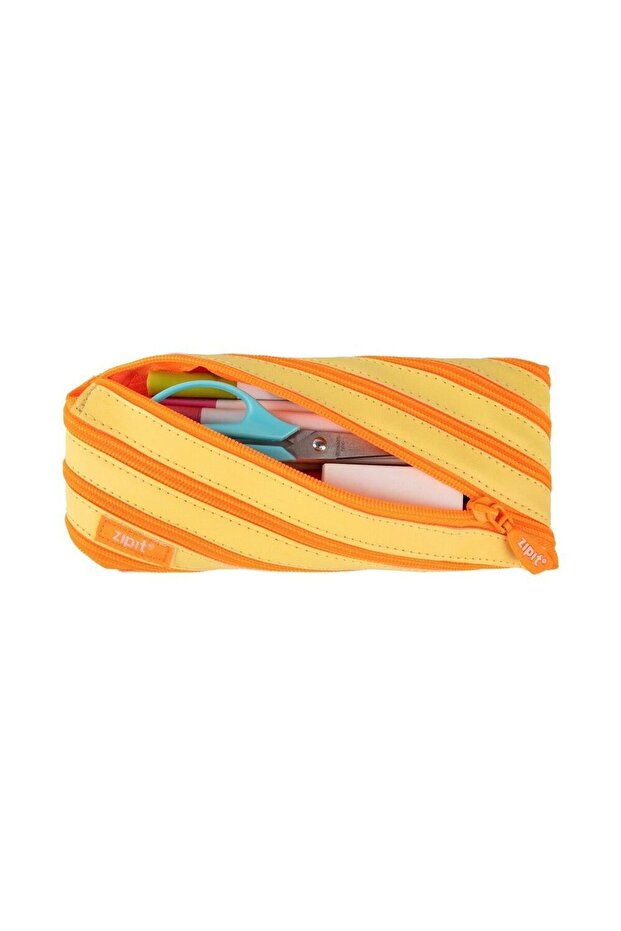 Zippered pencil case, Candy, Orange - 2