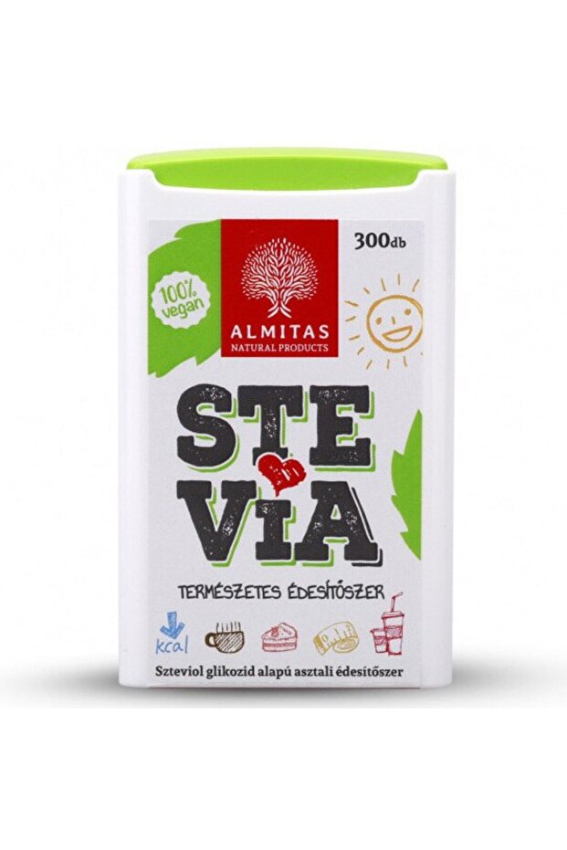 Îndulcitor cu stevia, Vitaking, 300 de tablete - 1