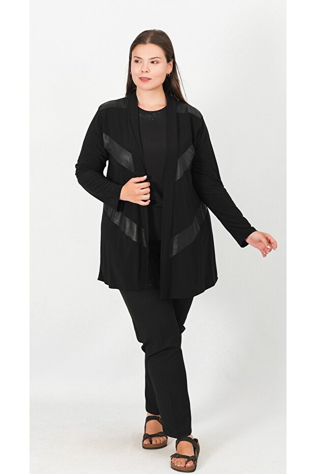 Parçalı Kısa Sandy Ceket - 3