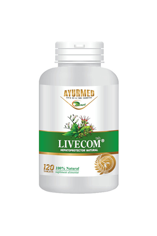 Livecom, 60 de comprimate, Ayurmed - 1