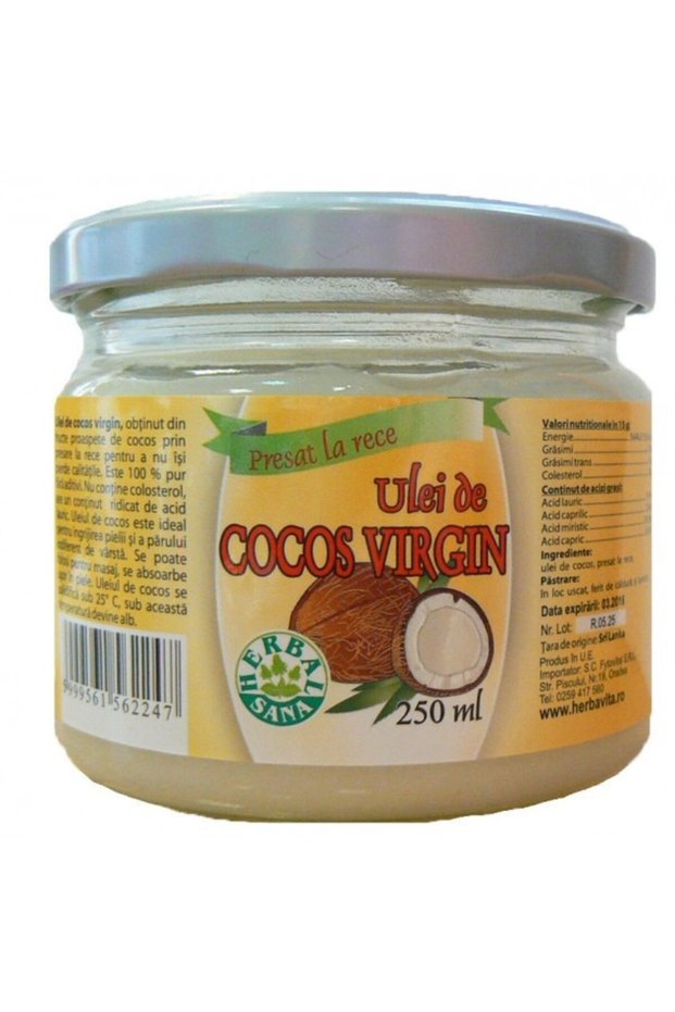 Ulei de cocos virgin 250 ml
