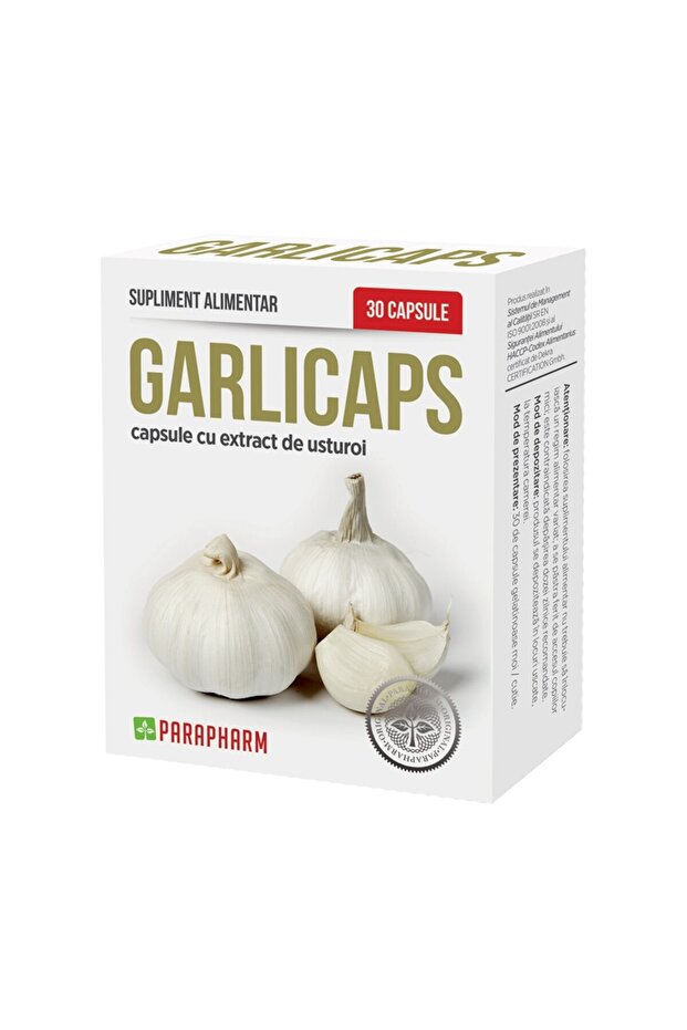 Supliment alimentar Garliccaps, Parapharm, 30 capsule - 1