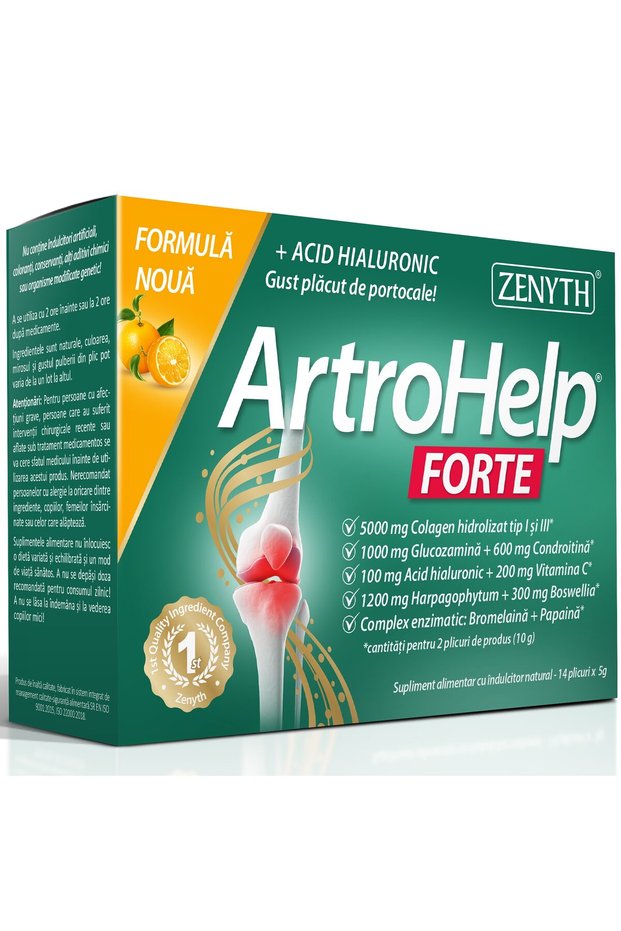 ArtroHelp Forte Supliment alimentar, Zenyth, 14 pliculețe