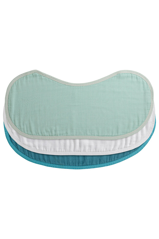 Organic Burp & Bib Cloth Pack Of 3 - Cirrus