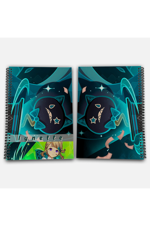 Genshin Impact Lynette Unlined A4 School Notebook 72 Sheets Model 3 - 1