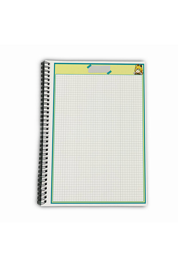 Genshin Impact Kirara Checkered A4 School Notebook 72 Sheets Model 3 - 5