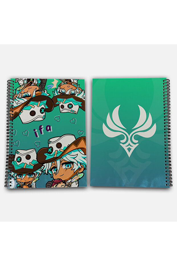 Genshin Impact Ifa Striped A4 School Notebook 72 Sheets Model 1 - 1