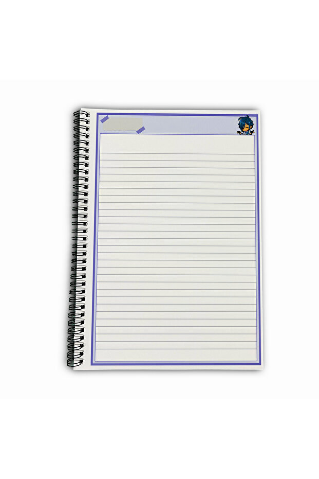 Genshin Impact Kaeya Stripes A4 School Notebook 72 Sheets Model 1 - 5