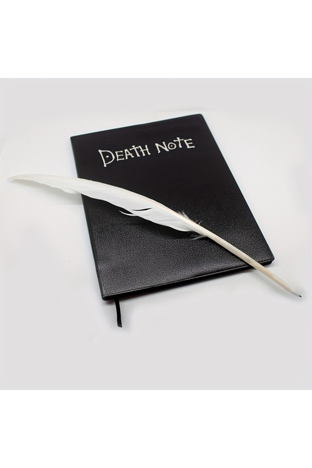 دفتر ملاحظات كوسبلاي جديد من Death Note مع قلم ريشة، دفتر يوميات كتابة فن الرسوم المتحركة