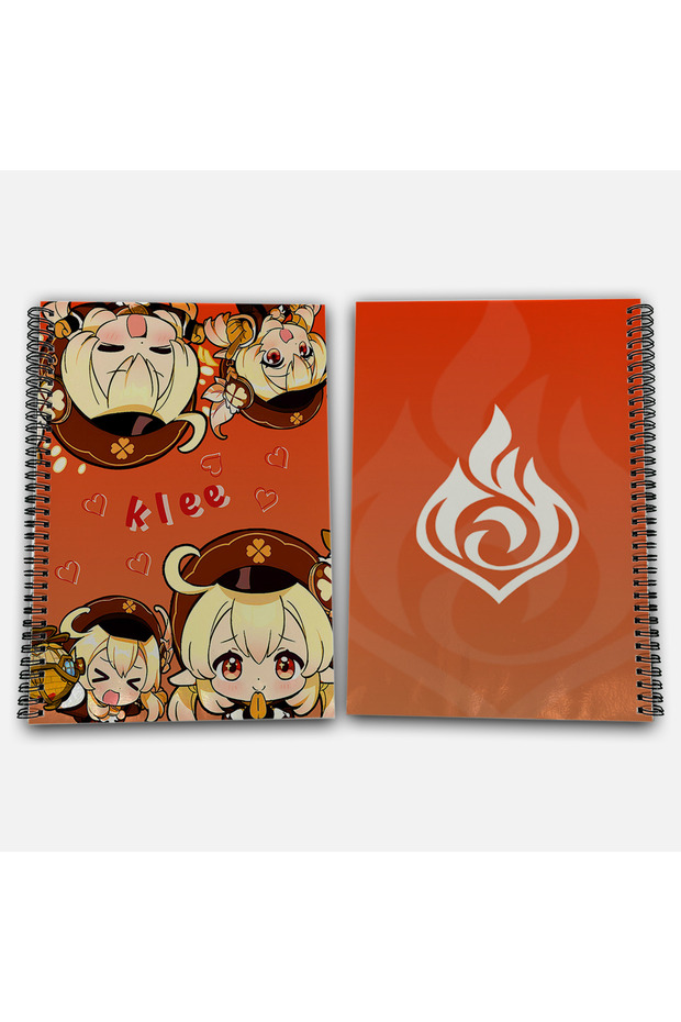 Genshin Impact Klee Checkered A4 School Notebook 72 Sheets Model 1 - 1
