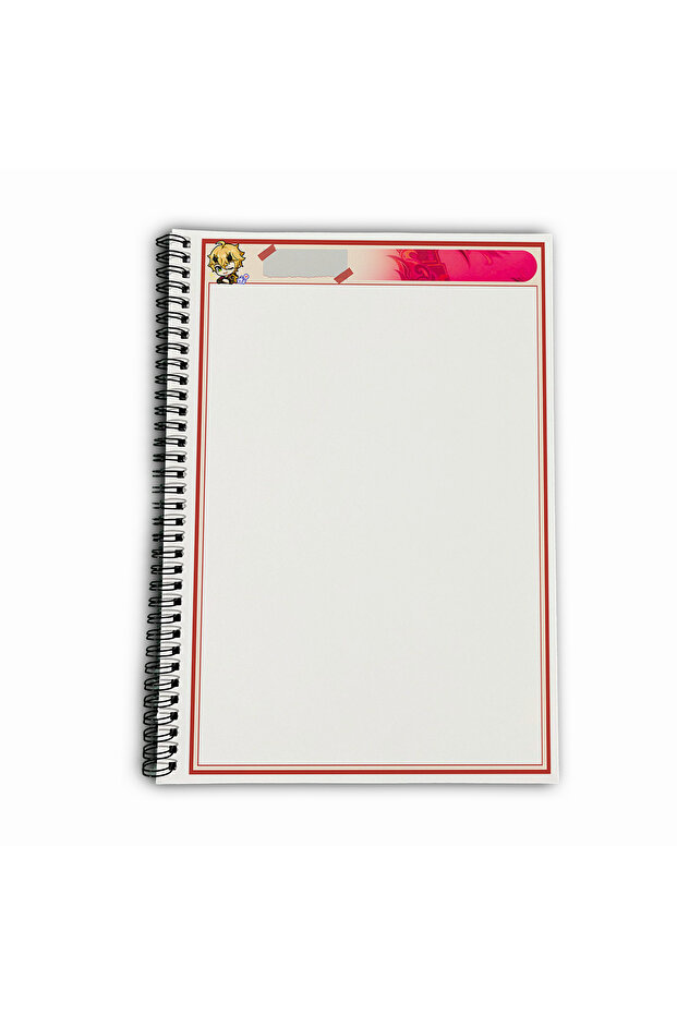 Genshin Impact Thoma Unlined A4 School Notebook 72 Sheets Model 2 - 5