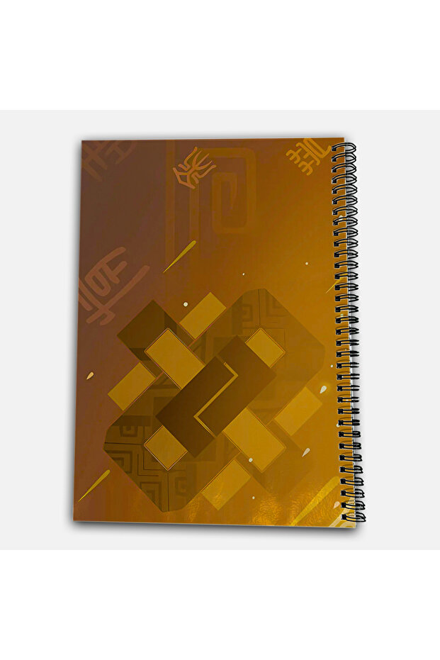 Genshin Impact Zhongli Checkered A4 School Notebook 72 Sheets Model 3 - 3
