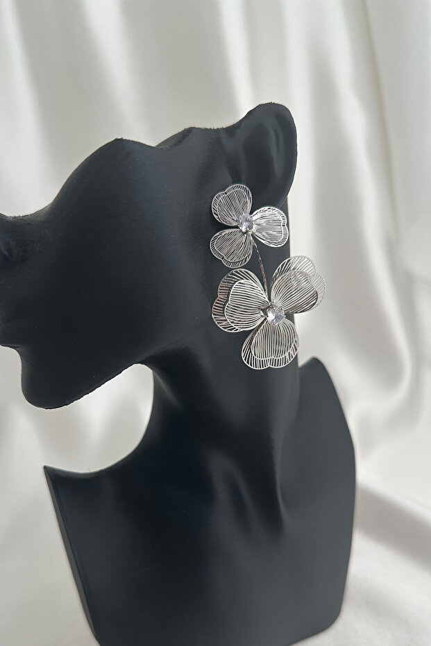 أقراط مرصعة بحجر واحد من Tel Nokta (6 سم) - 1