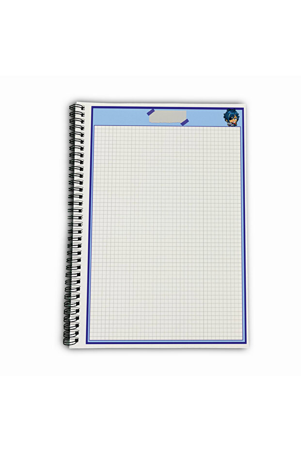 Genshin Impact Kaeya Checkered A4 School Notebook 72 Sheets Model 2 - 5
