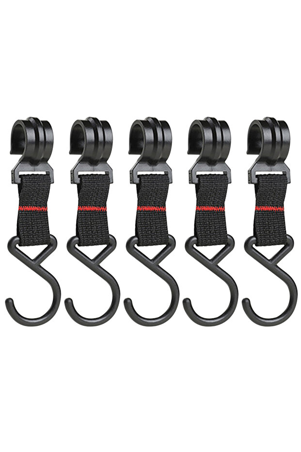 5pcs 5/10pcs Outdoor Camping Moveable Hooks Detachable S-Shaped Hooks Hanging Storage Rack Multifunc
