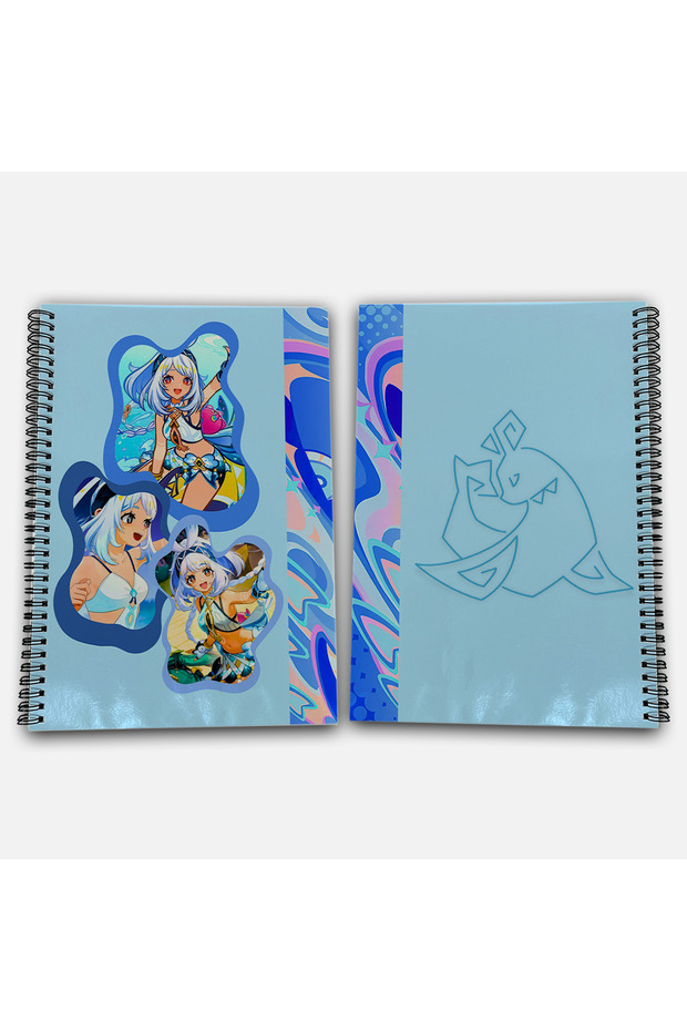 Genshin Impact Mualani Checkered A4 School Notebook 72 Sheets Model 2 - 1