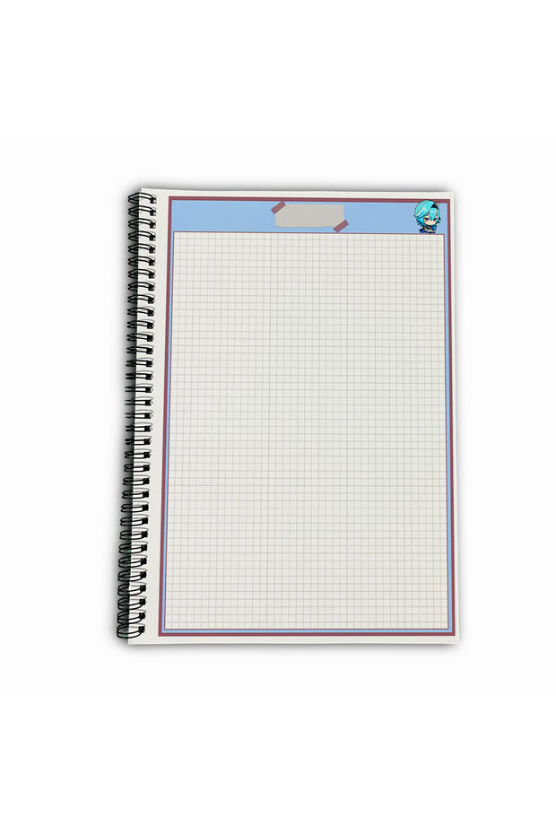 Genshin Impact Eula Checkered A4 School Notebook 72 Sheets Model 2 - 5