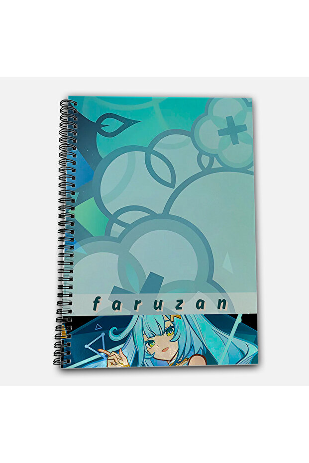 Genshin Impact Faruzan Checkered A4 School Notebook 72 Sheets Model 3 - 2