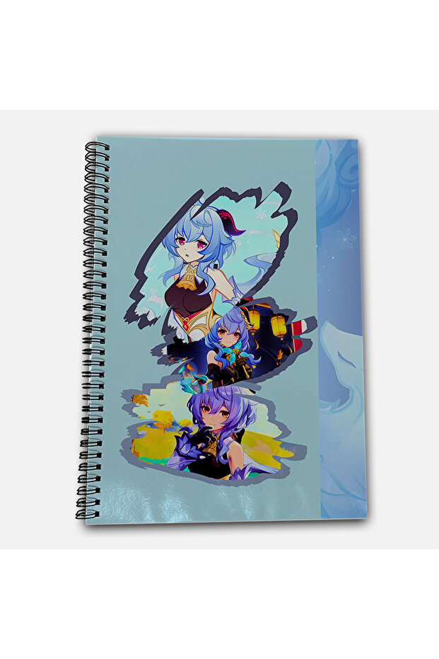 Genshin Impact Ganyu Unlined A4 School Notebook 72 Sheets Model 2 - 2