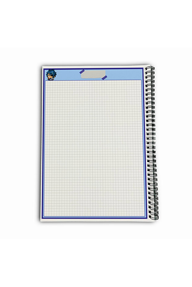 Genshin Impact Kaeya Checkered A4 School Notebook 72 Sheets Model 2 - 6