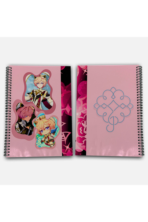 Genshin Impact Dahlia Unlined A4 School Notebook 72 Sheets Model 2 - 1