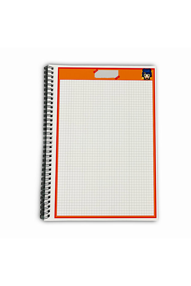 Genshin Impact Xiangling Checkered A4 School Notebook 72 Sheets Model 3 - 5