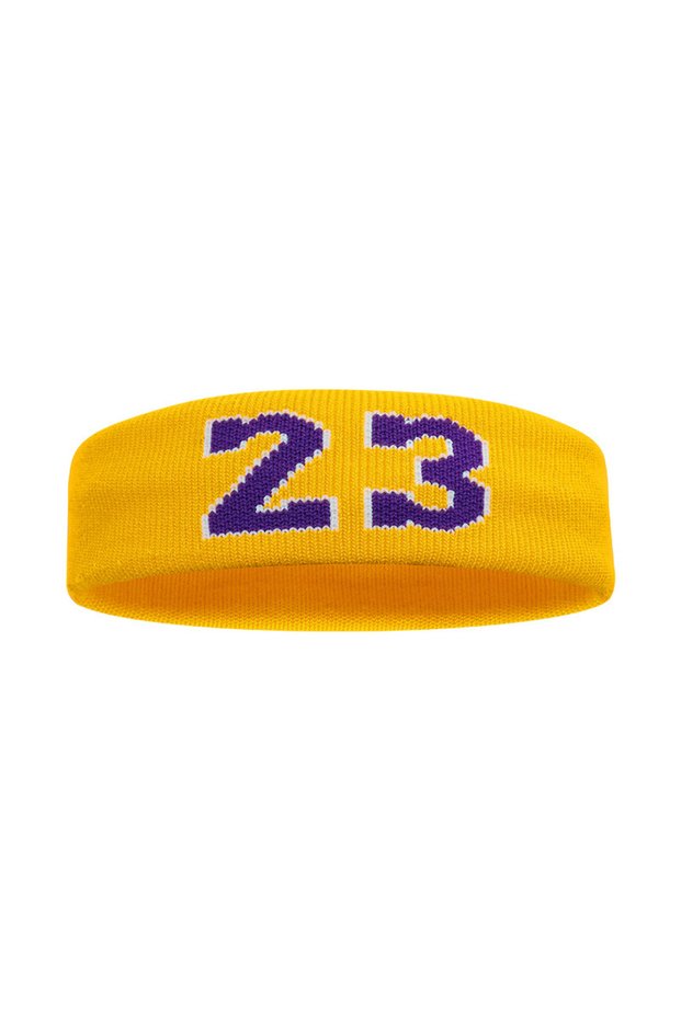 Nr23--Yellow Loogdeel 1PCS Sports Headband High Elastic Antiperspirant Sweatband Basketball Tennis A