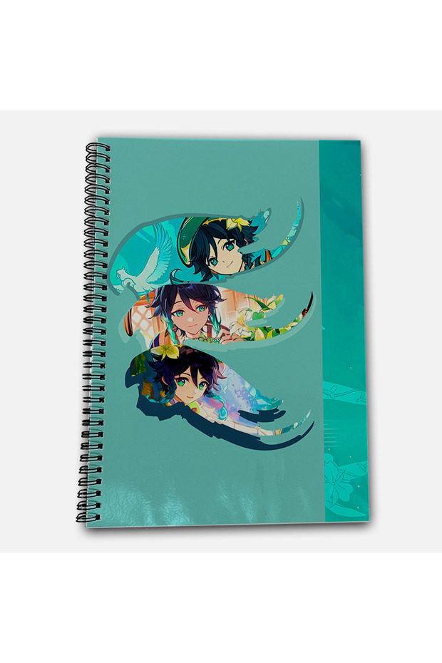 Genshin Impact Venti Unlined A4 School Notebook 72 Sheets Model 2 - 2