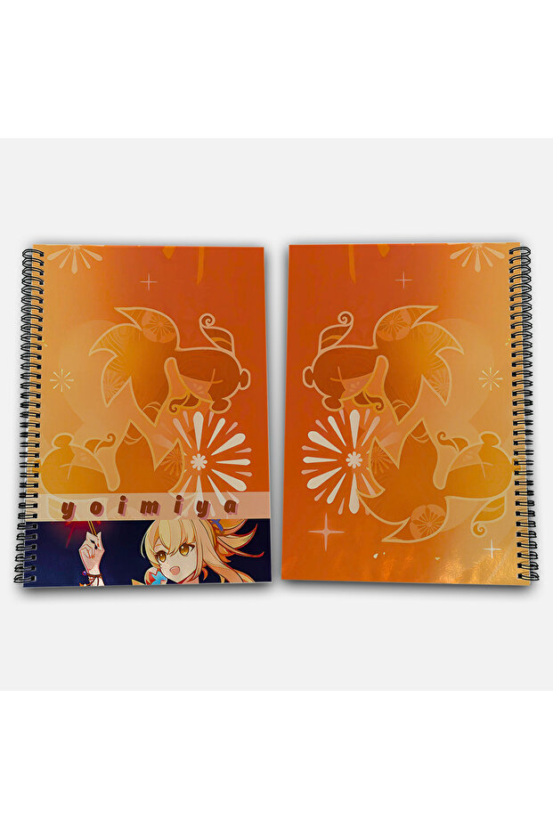 Genshin Impact Yoimiya Checkered A4 School Notebook 72 Sheets Model 3 - 1