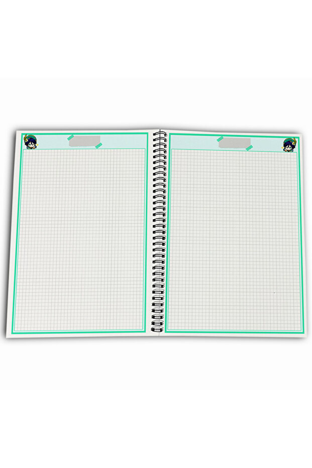 Genshin Impact Venti Checkered A4 School Notebook 72 Sheets Model 3 - 4