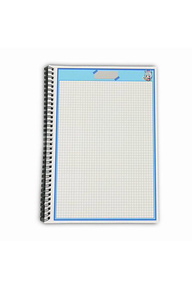 Genshin Impact Sigewinne Checkered A4 School Notebook 72 Sheets Model 1 - 5