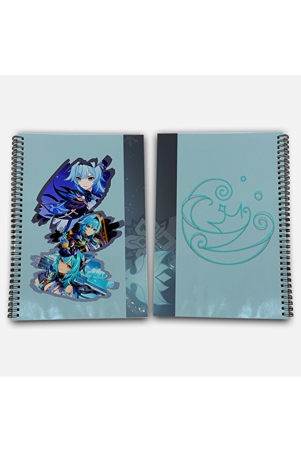 Genshin Impact Eula Checkered A4 School Notebook 72 Sheets Model 2 - 1
