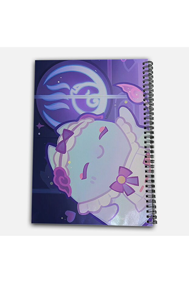 Genshin Impact Mizuki Checkered A4 School Notebook 72 Sheets Model 3 - 3