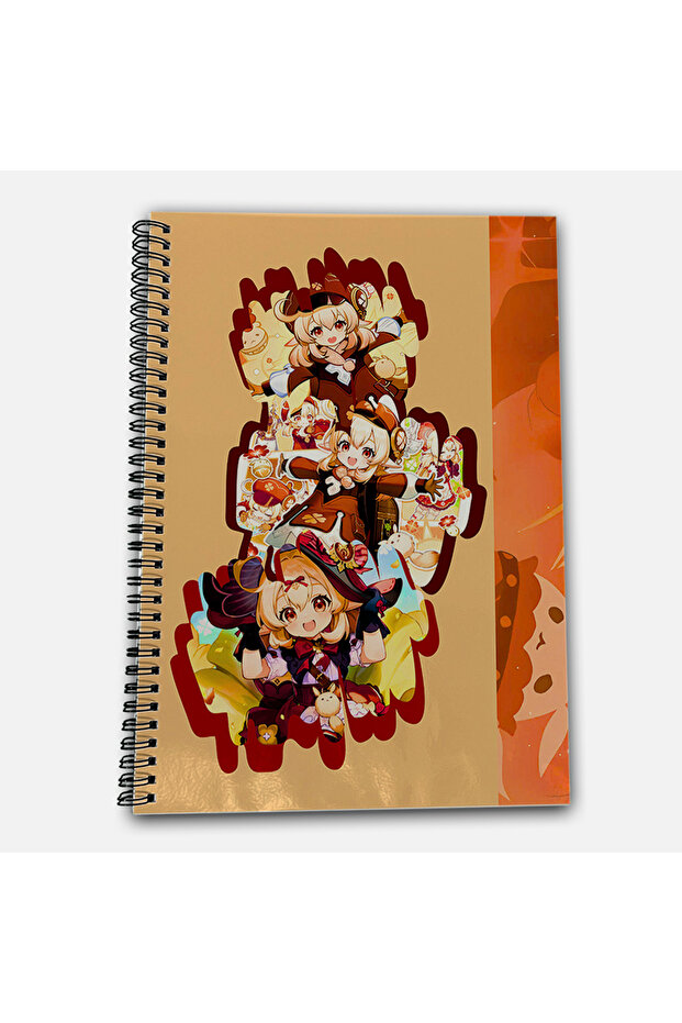 Genshin Impact Klee Checkered A4 School Notebook 72 Sheets Model 2 - 2