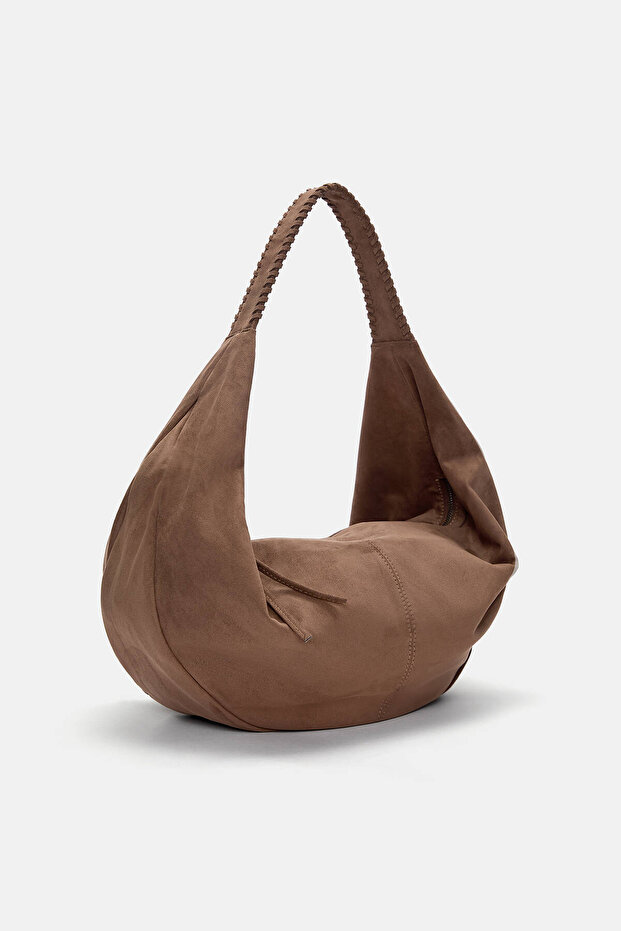 Maxi dikişli shopper çanta - 1