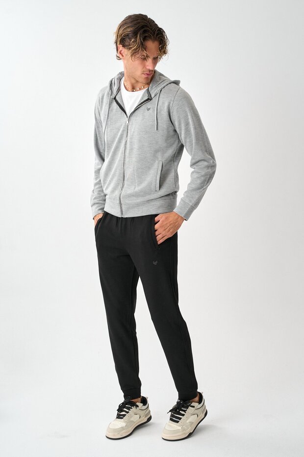 Tech Fleece Double Face Kapüşonlu Erkek Eşofman Takım E213 - 2