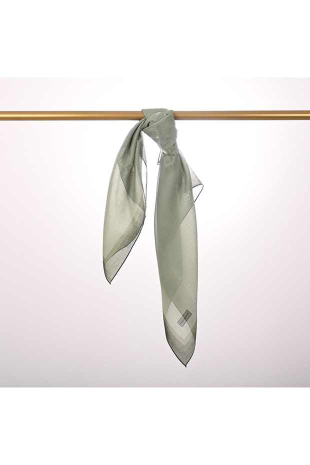 Eșarfă cu dungi chihlimbari - 1